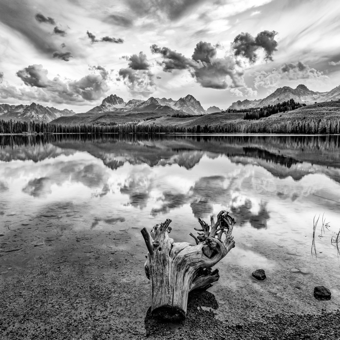 Little Redfish Lake - Sawtooth Wilderness, 30x40 Framed Pigmented Ink Print, $ 1400.00